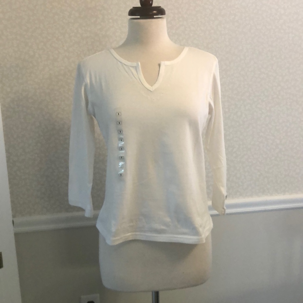NWT Columbia 3/4 sleeve top 100% cotton 1